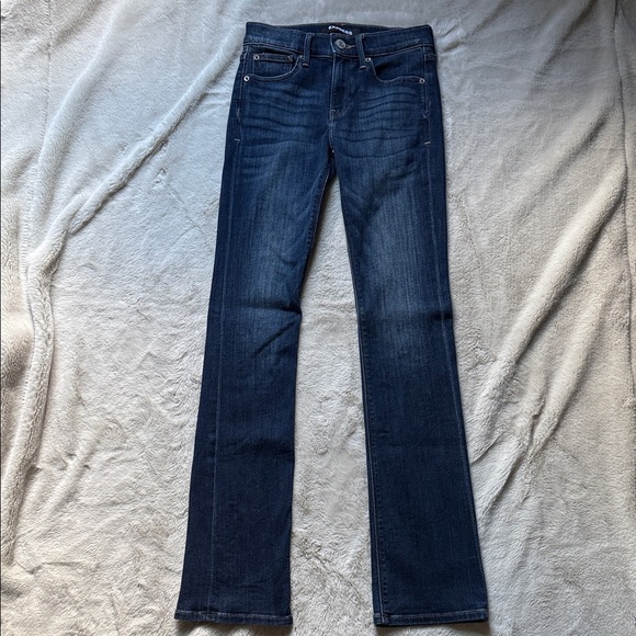 Express Dark Blue Barely Boot Jeans - Picture 1 of 9